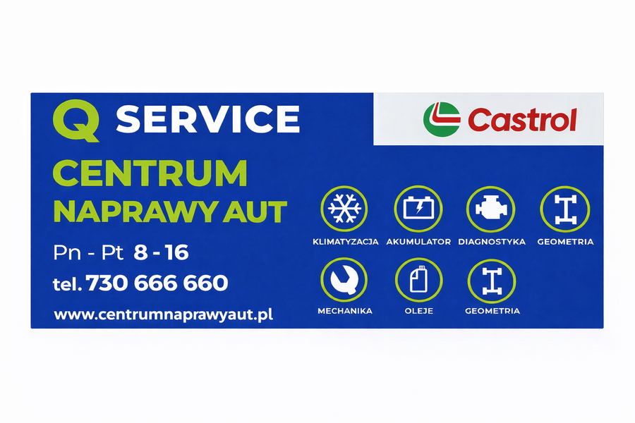 Zdjęcie na okładce dla CENTRUM NAPRAWY AUT Q SERVICE CASTROL